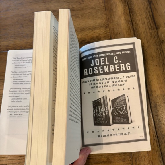 Joel C. Rosenberg Collection of 3 Books,Paperbacks, Summer Beach Vacation - Picture 6 of 6